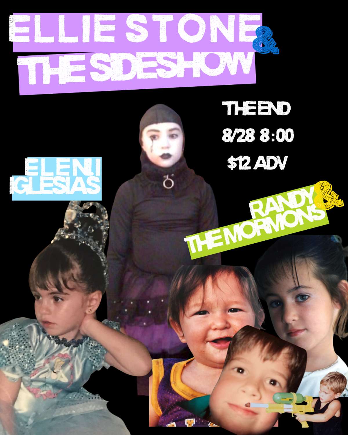 Ellie Stone & The Sideshow w/Eleni Iglesias & Randy & The Mormons – 18+
