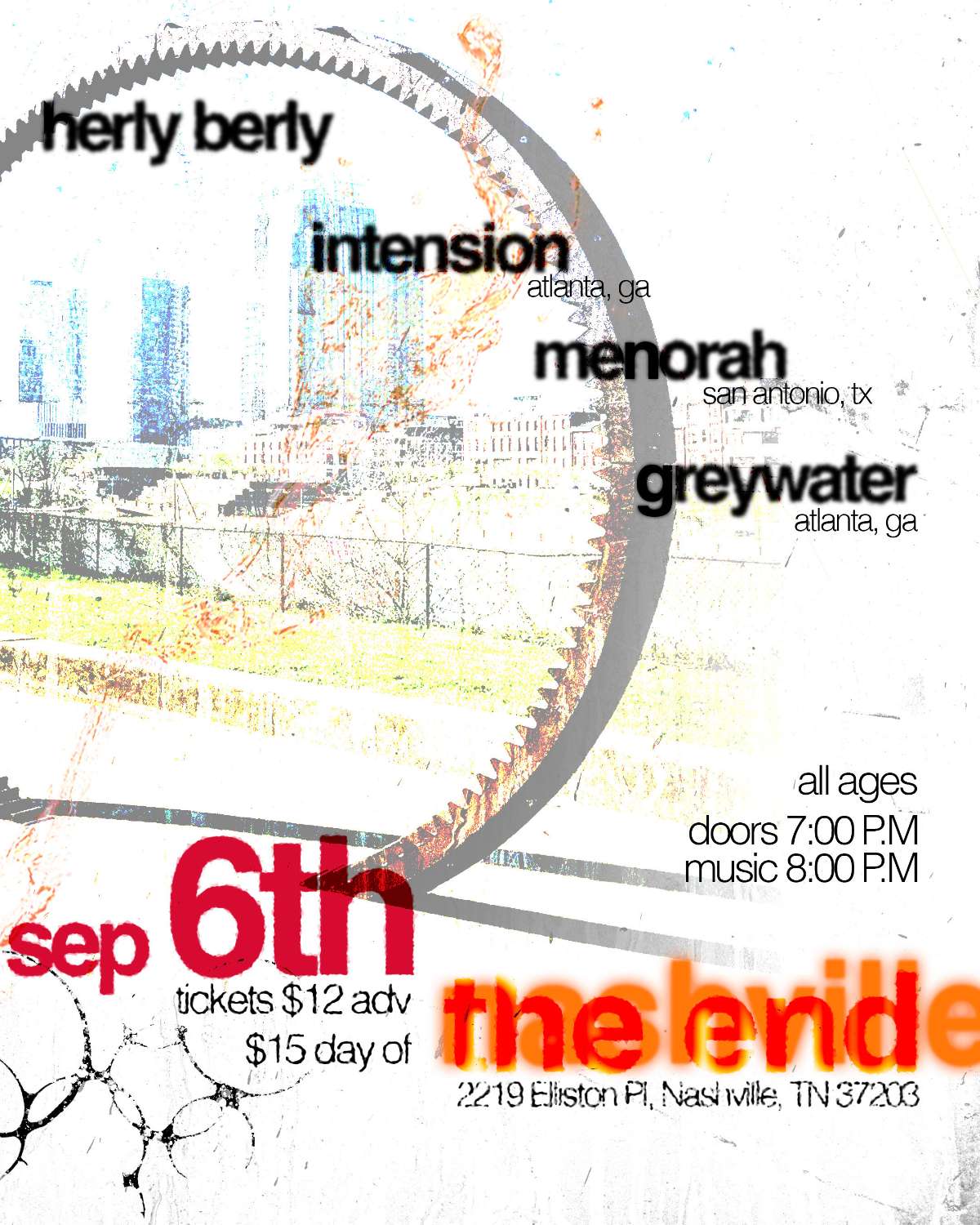 Intension w/Menorah, Grey Water & Herly Berly – 18+