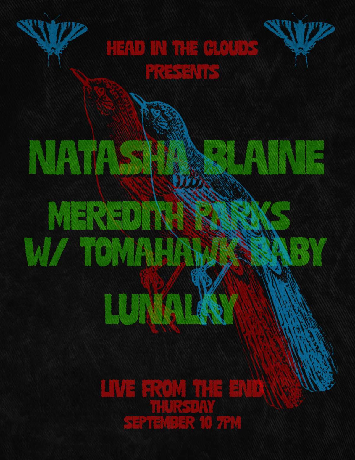 Natasha Blaine w/Meredith Parks & Tomahawk Baby & Lunalay – 18+