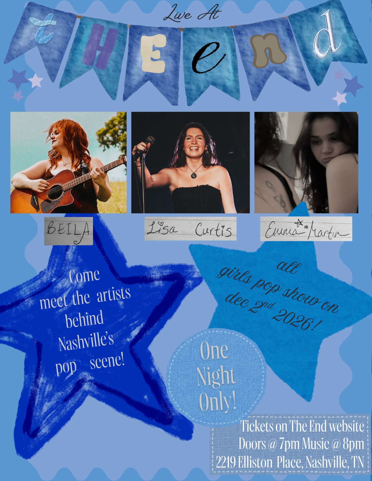 Emma Martin w/Lisa Curtis & Beila – 18+