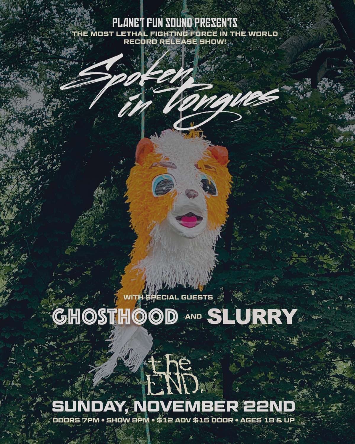 Spoken In Tongues w/Ghosthood & Slurry – 18+