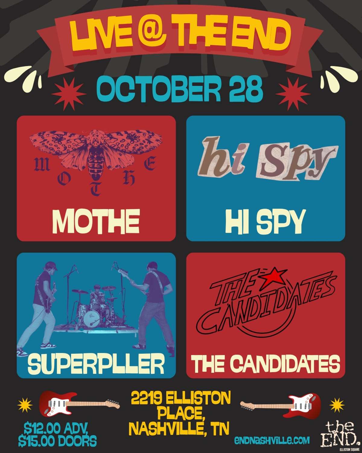 The Candidates w/Mothe, Hi Spy & Superpuller – 18+